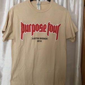 Authentic Justin Bieber Purpose Tour Merch T shirt